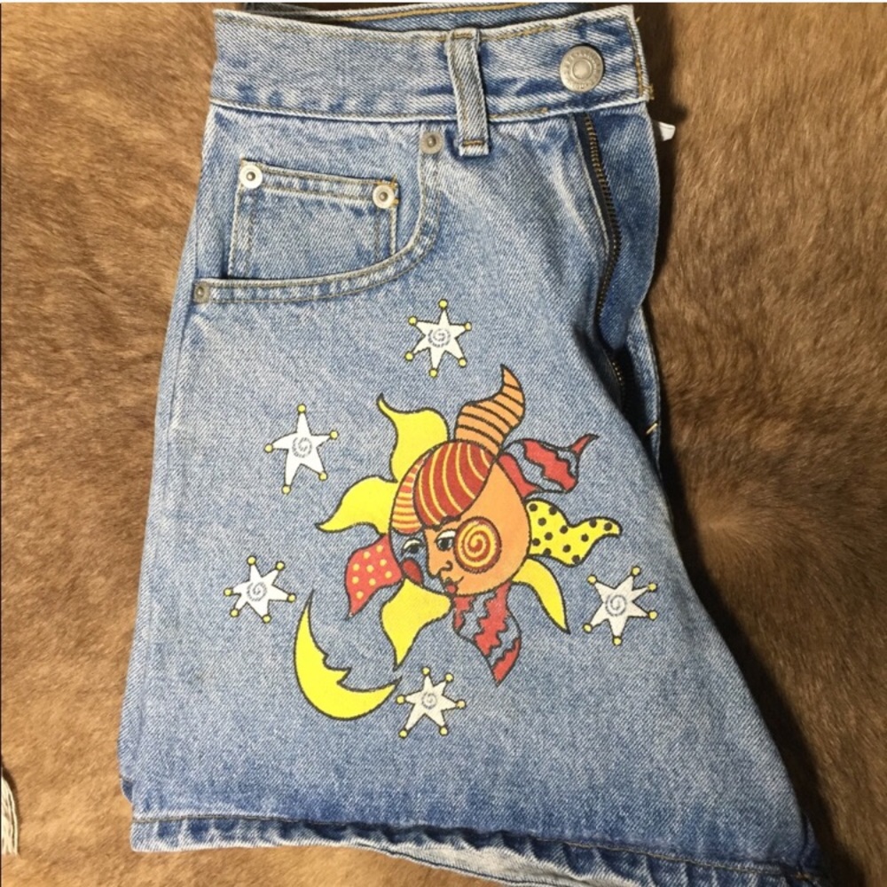 Vintage High Waisted Denim Shorts